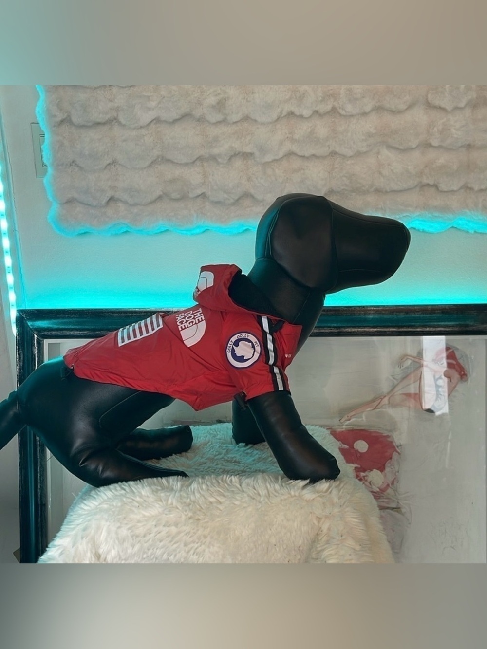 Red Dog Jacket brand the dog face NWOT